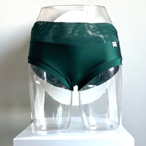 Shorts tulle waist - green VERDE