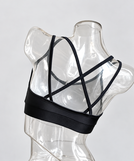 Bra - matte/gloss black 2 Bra - matte/gloss black - Image 2