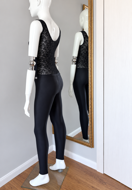 Jumpsuit lace back - black 3 Jumpsuit lace back - black - Image 3
