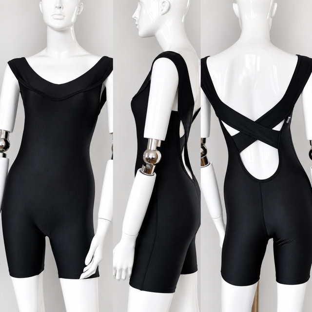 Leotard IVANA with briefs - black 3 Leotard IVANA with briefs - black - Image 3